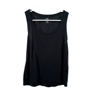 J Crew | S Small Slub Cotton Tank Top Black